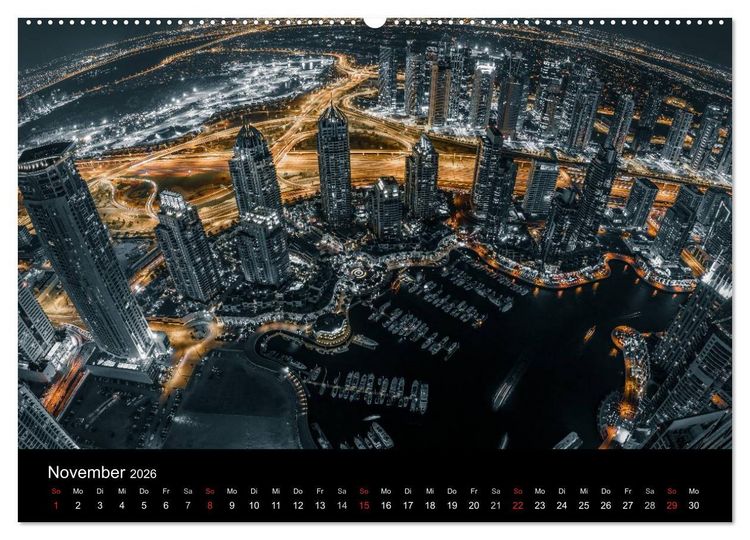 Produktbild: Dubai in Bildern (Wandkalender 2026 DIN A2 quer), CALVENDO Monatskalender