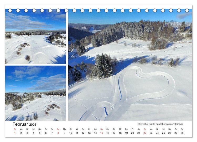 Produktbild: Luftaufnahmen rund um den Ochsenkopf (Tischkalender 2026 DIN A5 quer), CALVENDO Monatskalender