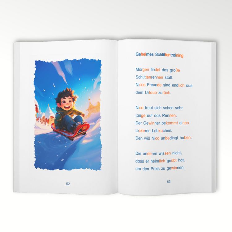 Produktbild: Silbenbuch 1. Klasse - Adventskalender f&uuml;r Erstleser