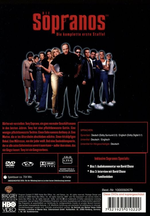 Produktbild: Die Sopranos - Staffel 1 [4 DVDs]