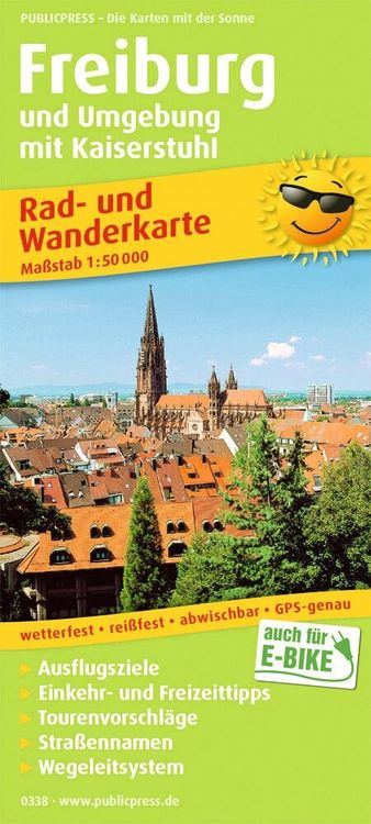 Produktbild: Publicpress Rad- und Wanderkarte Freiburg und Umgebung mit Kaiserstuhl 1:50.000