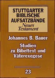 Produktbild: Stuttgarter Biblische Aufsatzbände.
