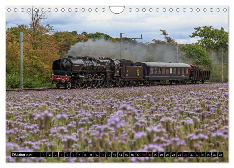 Produktbild: Eisenbahn-Nostalgie - Oldtimer auf Schweizer Schienen (Wandkalender 2026 DIN A4 quer), CALVENDO Monatskalender
