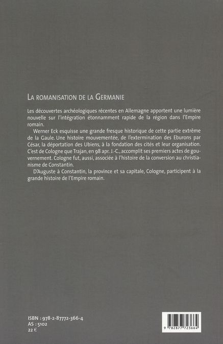Produktbild: La romanisation de la Germanie