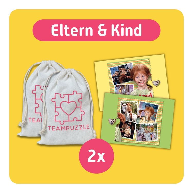 Produktbild: TEAMPUZZLE &ndash; Pippi Langstrumpf &ndash; 400 Teile &ndash; Puzzle mit gro&szlig;en & kleinen Teilen