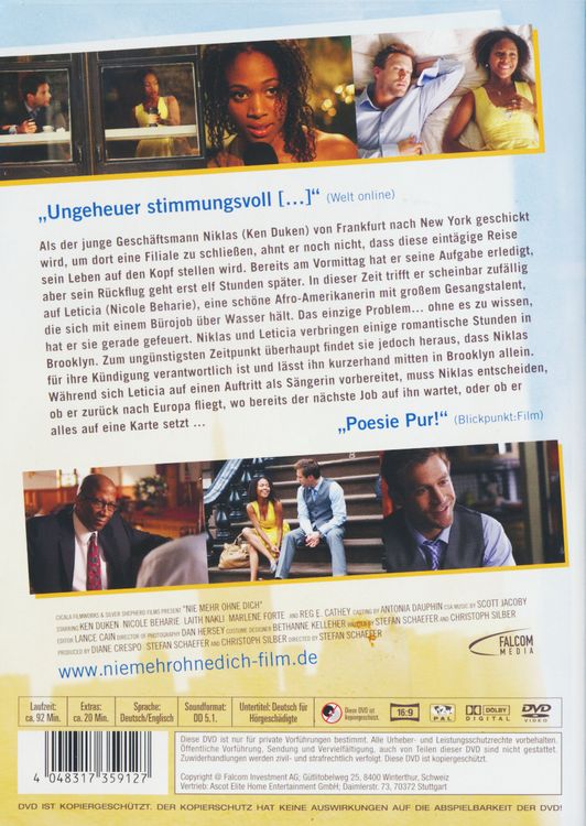 Produktbild: Nie mehr ohne dich