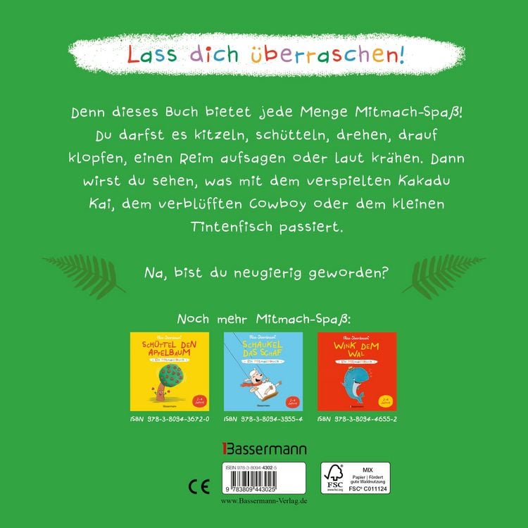 Produktbild: Kitzel den Kakadu - Ein Mitmachbuch
