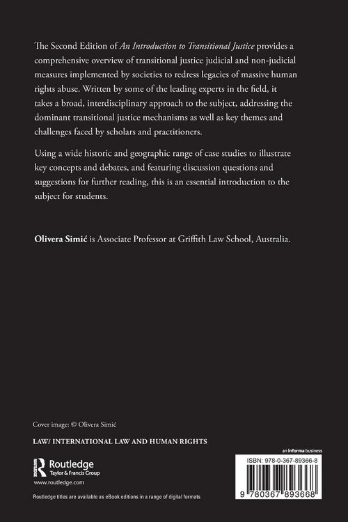 Produktbild: An Introduction to Transitional Justice