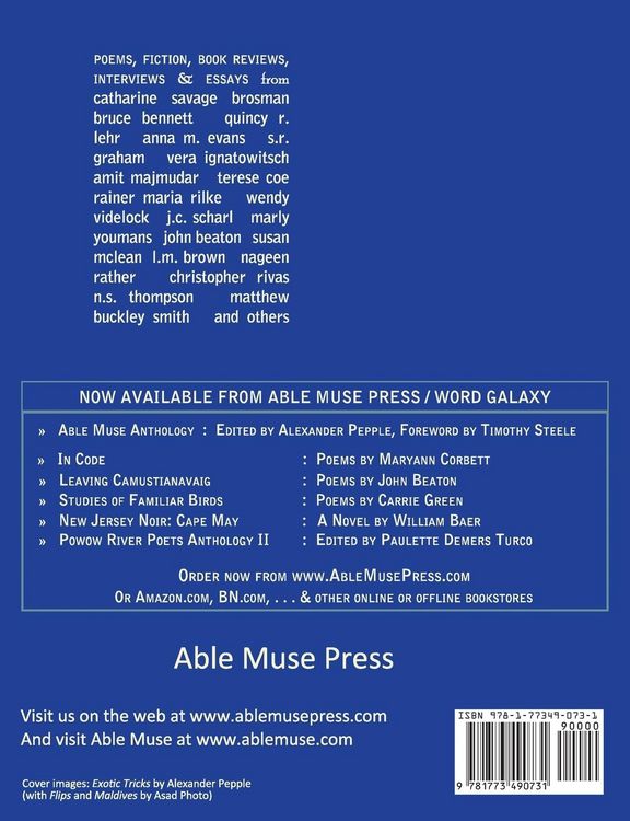 Produktbild: Able Muse, Winter 2020/21 (No. 28 - print edition)