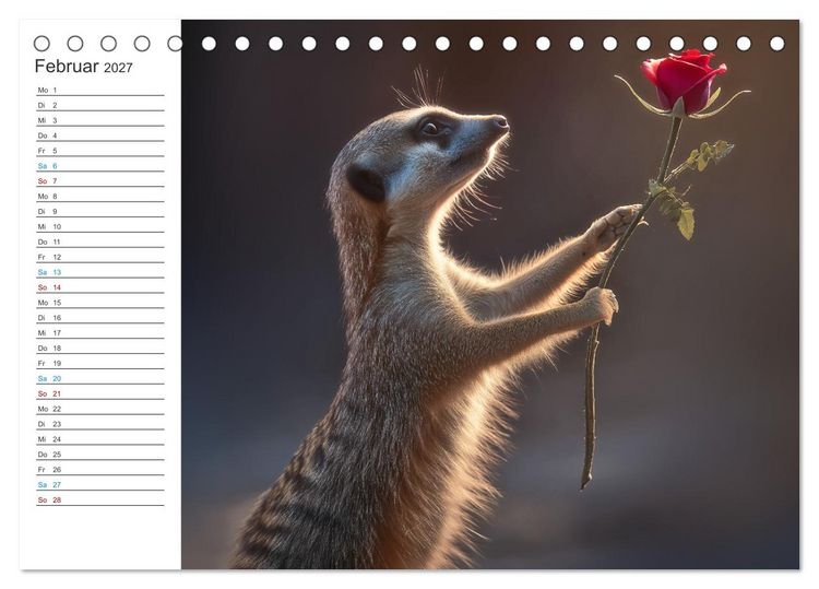 Produktbild: Die Welt der Erdm&auml;nnchen (Tischkalender 2027 DIN A5 quer), CALVENDO Monatskalender