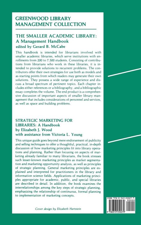 Produktbild: The Smaller Academic Library