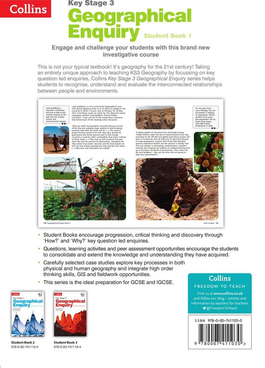 Produktbild: Geography Key Stage 3 - Collins Geographical Enquiry: Student Book 1