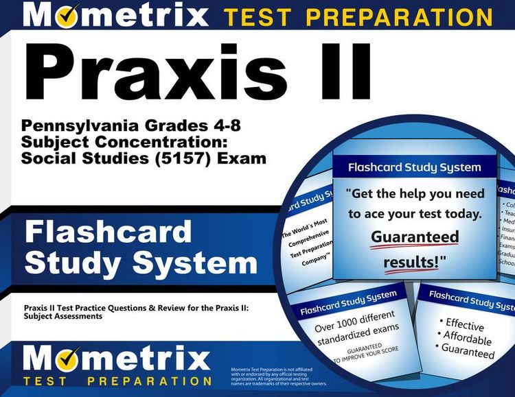 Produktbild: Praxis II Pennsylvania Grades 4-8 Subject Concentration: Social Studies (5157) Exam Flashcard Study System