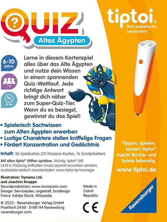 Produktbild: Tiptoi® Quiz Altes Ägypten - ab 6 Jahre