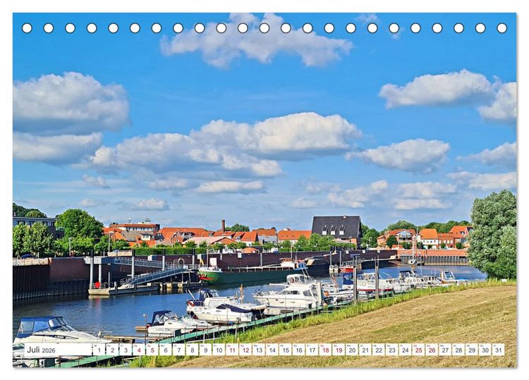 Produktbild: Boizenburg an der Elbe - Fliesenstadt im Dreil&auml;ndereck (Tischkalender 2026 DIN A5 quer), CALVENDO Monatskalender
