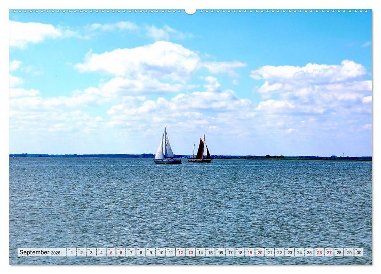 Produktbild: Fischland: zwischen Ostsee und Bodden (Wandkalender 2026 DIN A2 quer), CALVENDO Monatskalender