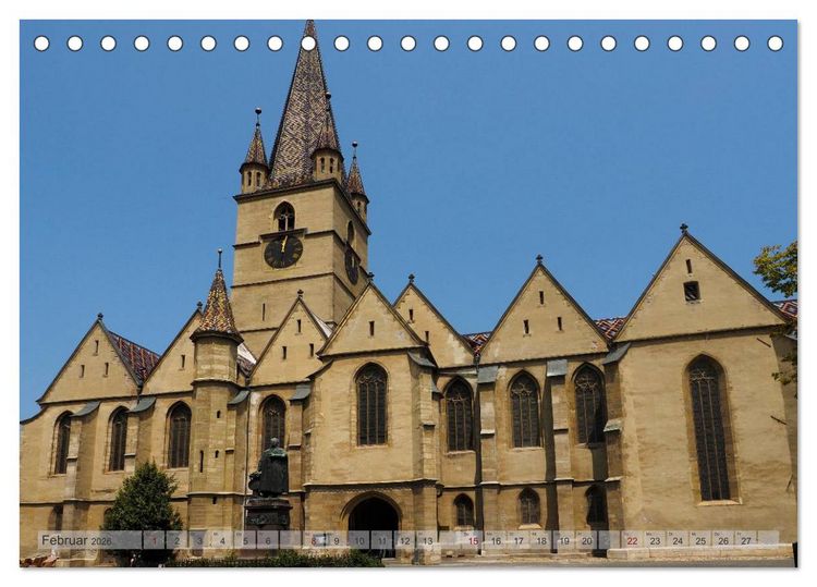 Produktbild: Unterwegs in und um Hermannstadt (Tischkalender 2026 DIN A5 quer), CALVENDO Monatskalender