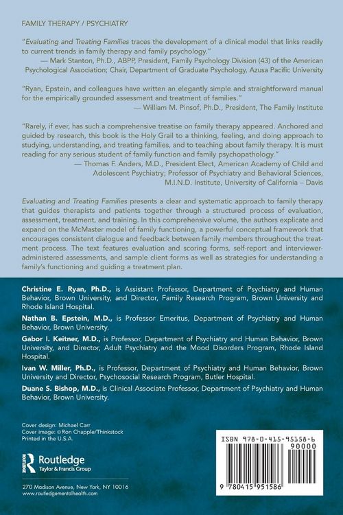 Produktbild: Evaluating and Treating Families