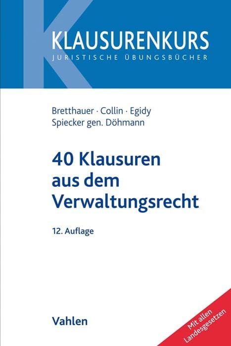 Produktbild: 40 Klausuren aus dem Verwaltungsrecht