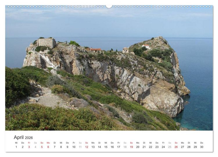 Produktbild: Sporadeninsel Skiathos (Wandkalender 2026 DIN A2 quer), CALVENDO Monatskalender