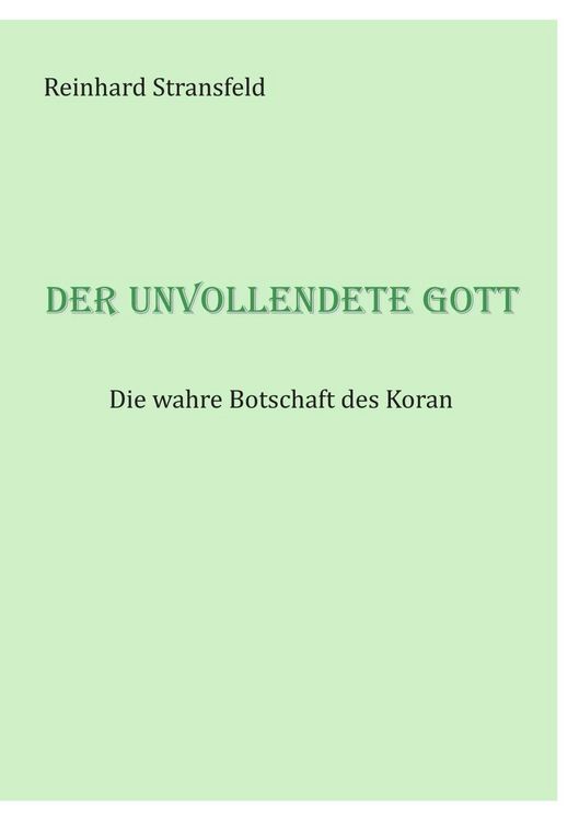 Produktbild: Der unvollendete Gott