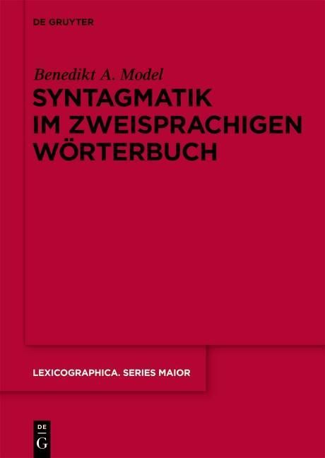 Produktbild: Syntagmatik im zweisprachigen W&ouml;rterbuch