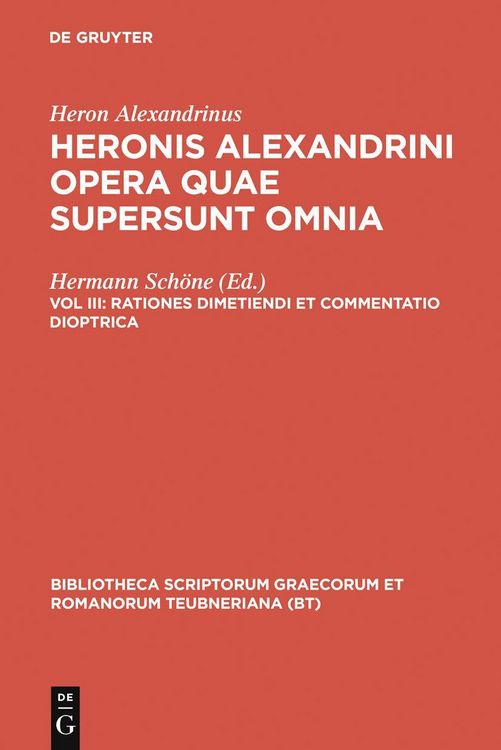 Produktbild: Rationes dimetiendi et commentatio dioptrica