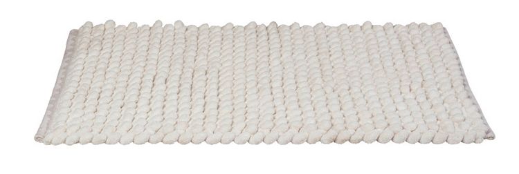 Produktbild: Badteppich Mod. Solivo, weiß, Polyester/Baumwolle, 50x80 cm, rutschhemmend beschichtet,