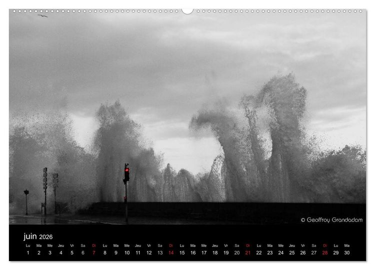 Produktbild: GRANDES MAR&Eacute;ES &Agrave; SAINT-MALO (Calendrier mural 2026 DIN A2 vertical) calendrier de bureau