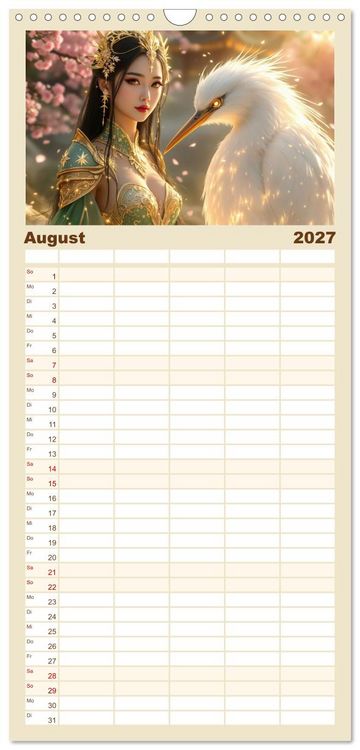 Produktbild: Familienplaner 2027 - Wilde Seelen mit 5 Spalten (Wandkalender, 21 x 45 cm) CALVENDO