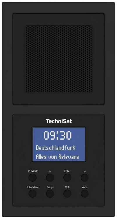 Produktbild: TechniSat DIGITRADIO UP 1 Steckdosenradio DAB+, UKW Bluetooth&reg; Weckfunktion, Inkl. Lautsprecherbox Schwarz