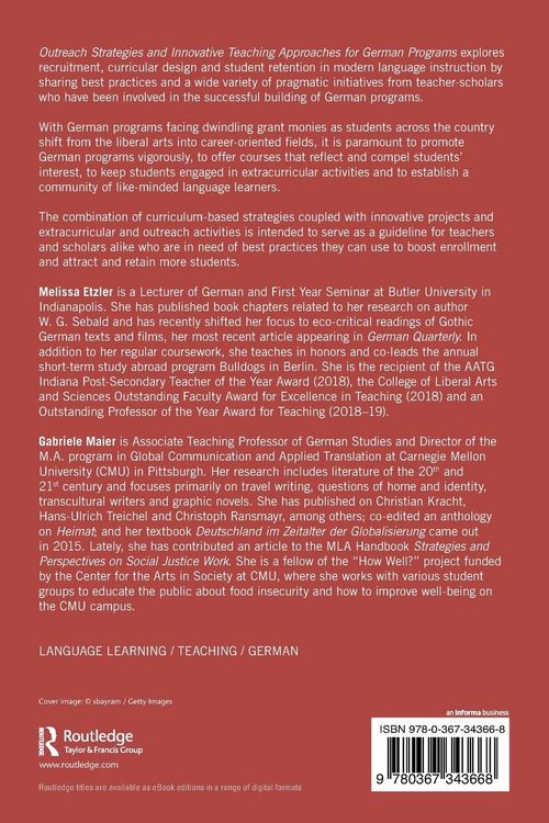 Produktbild: Outreach Strategies and Innovative Teaching Approaches for German Programs