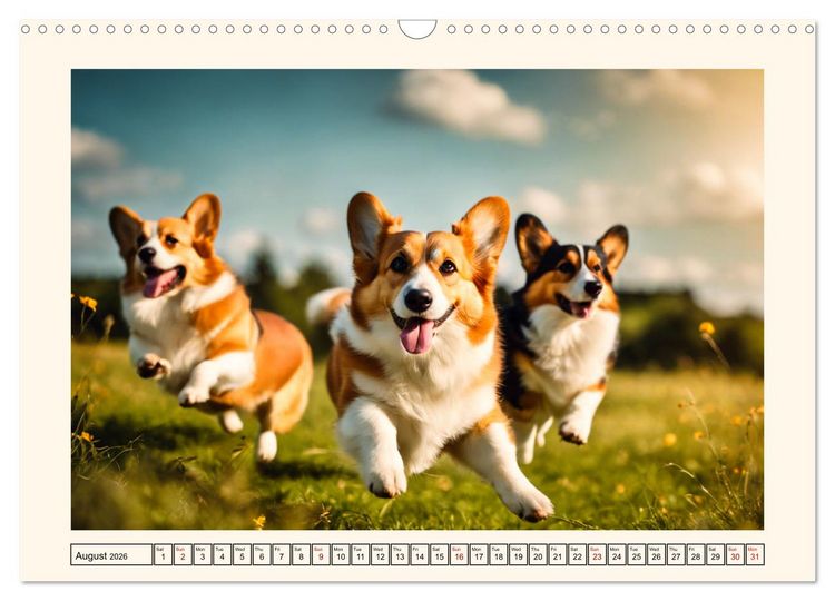 Produktbild: Welsh Corgi Pembroke (Wall Calendar 2026 DIN A3 landscape), CALVENDO 12 Month Wall Calendar