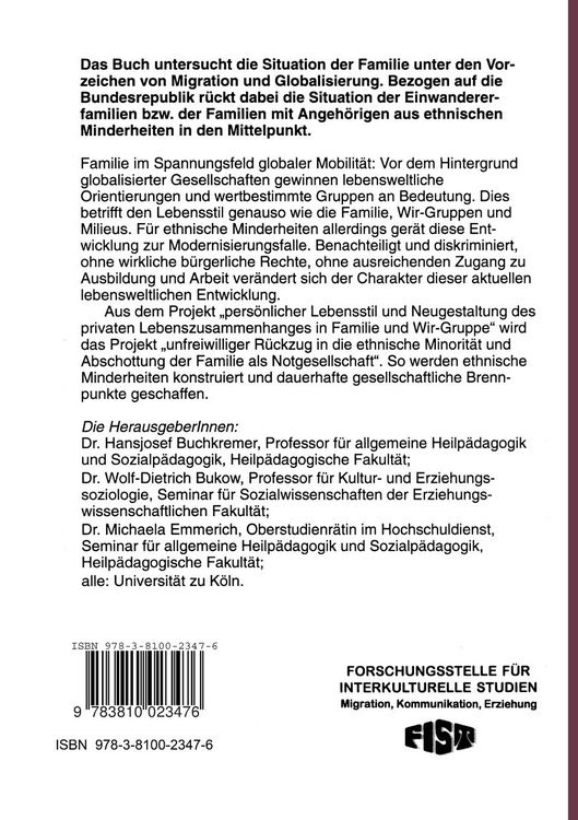 Produktbild: Die Familie im Spannungsfeld globaler Mobilit&auml;t