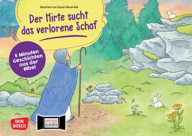 Produktbild: Der Hirte sucht das verlorene Schaf. Kamishibai Bildkartenset