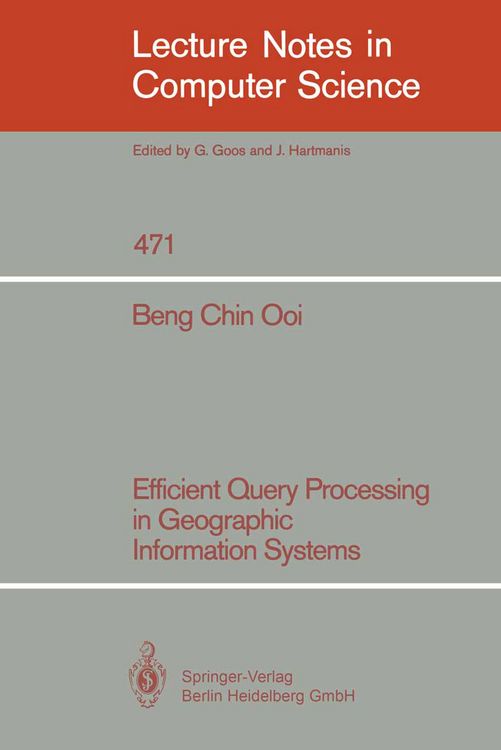 Produktbild: Efficient Query Processing in Geographic Information Systems