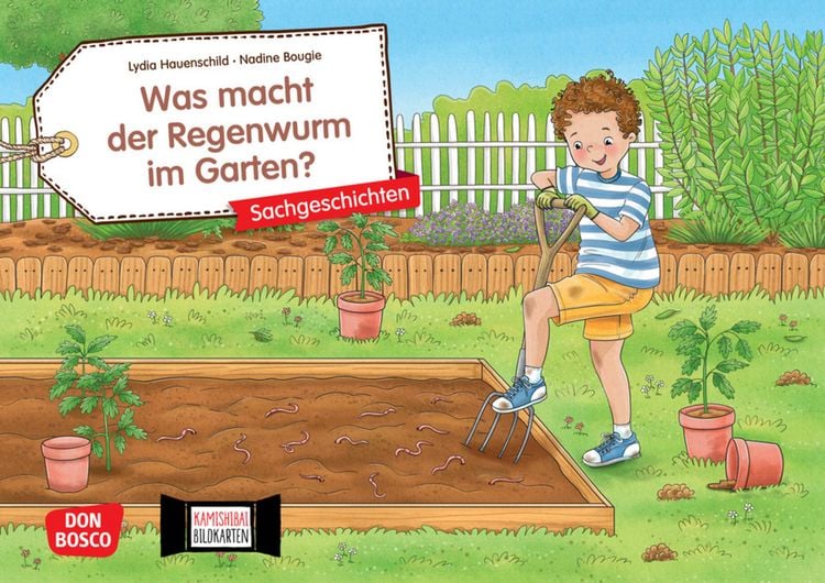 Produktbild: Was macht der Regenwurm im Garten? Kamishibai Bildkartenset