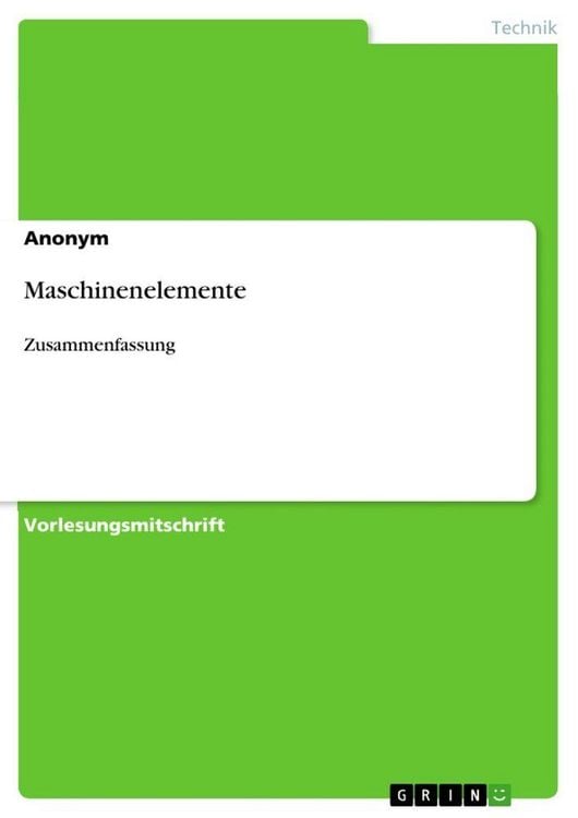 Produktbild: Maschinenelemente