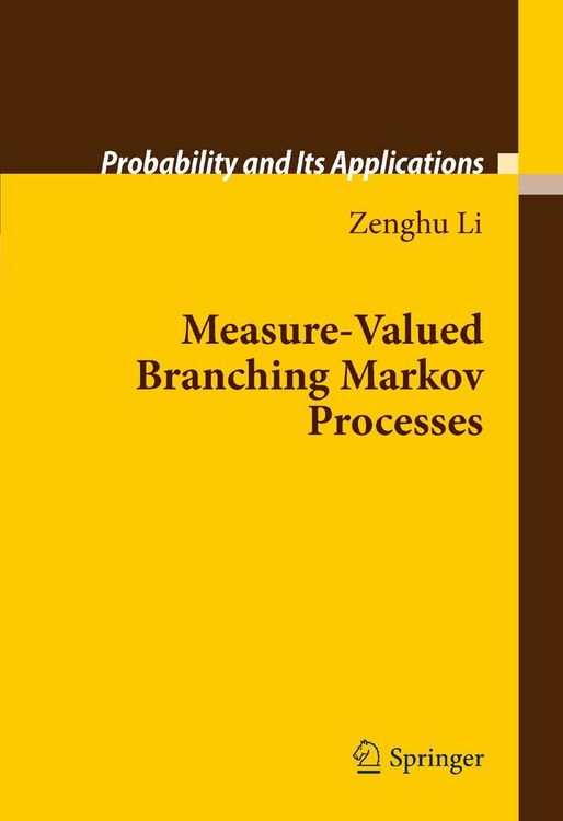 Produktbild: Measure-Valued Branching Markov Processes
