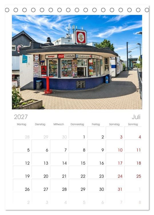 Produktbild: Tischplaner 2027 - Frankfurter Kiosk Kultur (A5 Tischkalender zum Aufstellen) CALVENDO
