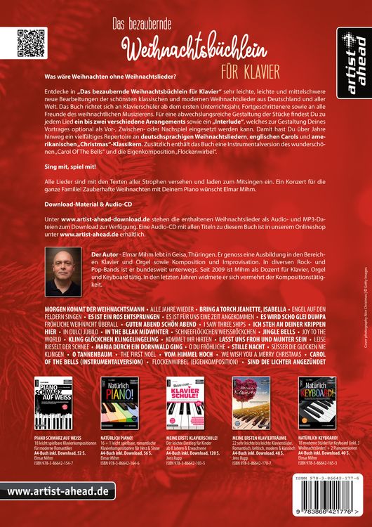 Produktbild: Das bezaubernde Weihnachtsb&uuml;chlein f&uuml;r Klavier