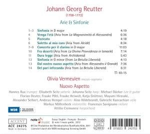 Produktbild: Reutter: Arie & Sinfonie