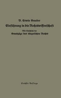 Produktbild: Einf&uuml;hrung in die Rechtswissenschaft