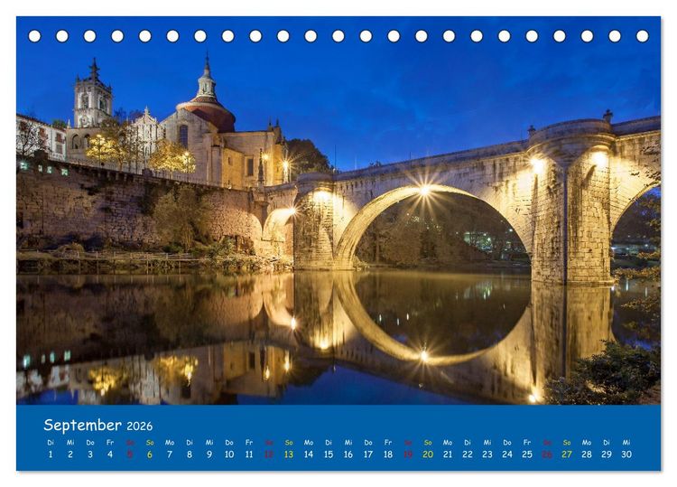 Produktbild: Der Norden von Portugal (Tischkalender 2026 DIN A5 quer), CALVENDO Monatskalender