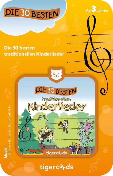 Produktbild: tigercard - Die 30 besten traditionellen Kinderlieder