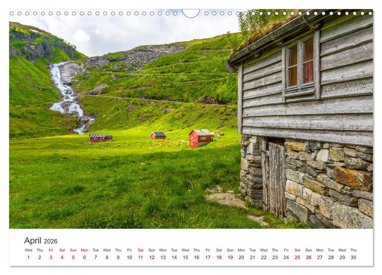 Produktbild: Norway - landscapes and fjords in western Norway (Wall Calendar 2026 DIN A3 landscape), CALVENDO 12 Month Wall Calendar