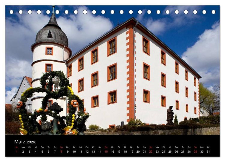 Produktbild: Fuldaer Land - Heile Welt zwischen Rh&ouml;n und Vogelsberg (Tischkalender 2026 DIN A5 quer), CALVENDO Monatskalender