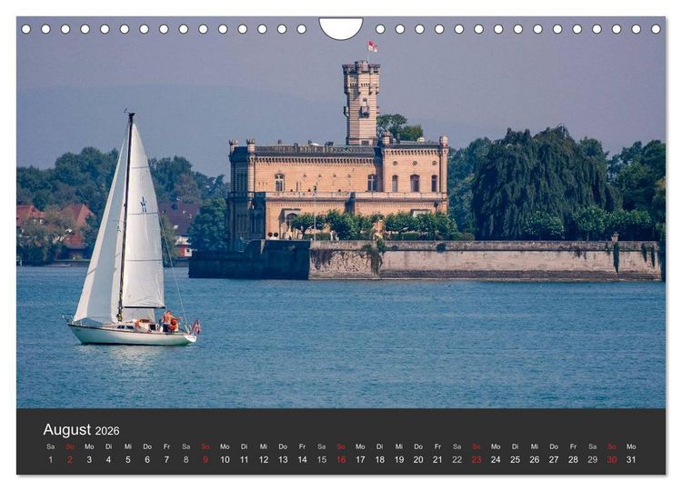 Produktbild: Segelboote auf dem Bodensee (Wandkalender 2026 DIN A4 quer), CALVENDO Monatskalender