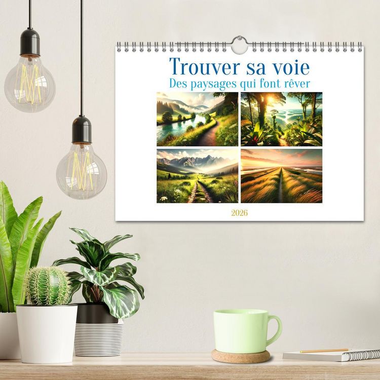 Produktbild: Trouver sa voie - Des paysages qui font r&ecirc;ver (Calendrier mural 2026 DIN A4 vertical), CALVENDO calendrier mensuel