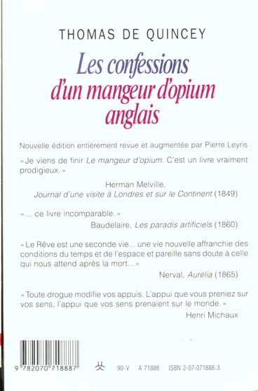 Produktbild: Les confessions d'un mangeur d'opium anglais